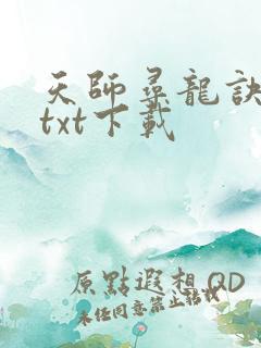 天师寻龙诀免费txt下载