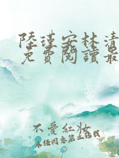 陆瑾安林清小说免费阅读最新章节