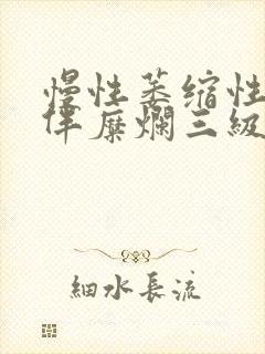 慢性萎缩性胃炎伴糜烂三级