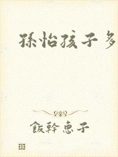 孙怡孩子多大