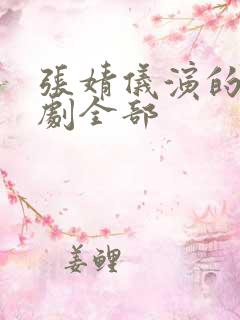 张婧仪演的电视剧全部