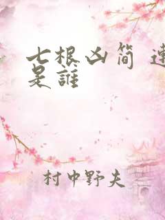 七根凶简 连殊是谁
