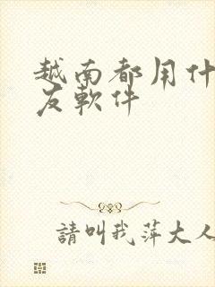 越南都用什么交友软件