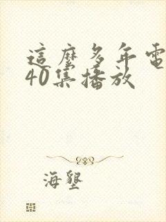 这么多年电视剧40集播放