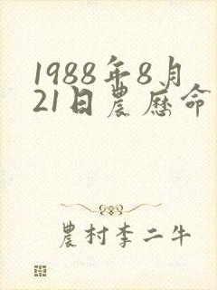 1988年8月21日农历命运