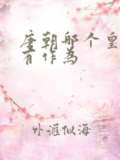 唐朝哪个皇上最有作为