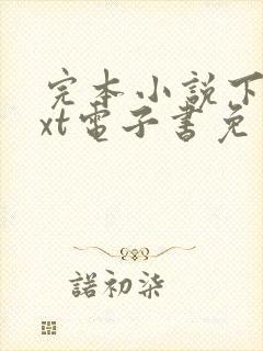 完本小说下载txt电子书免费下载全本