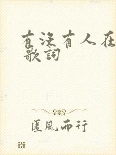 有没有人在乎我 歌词