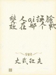 双人ai换脸特效在哪个软件