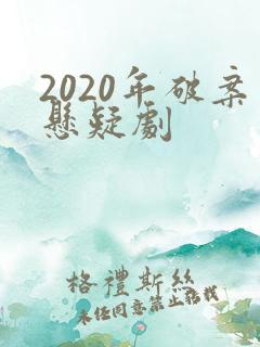 2020年破案悬疑剧