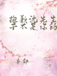抱歉沈先生 孩子不是你的