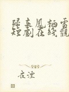 归来凤栖处短剧短剧在线观看