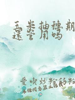 玉米抽穗期追肥还管用吗