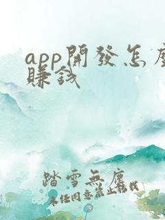 app开发怎么赚钱