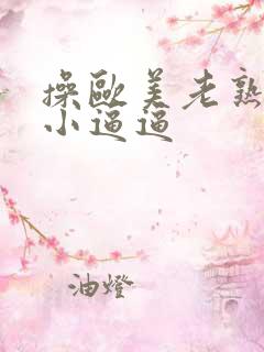 操欧美老熟女的小逼逼