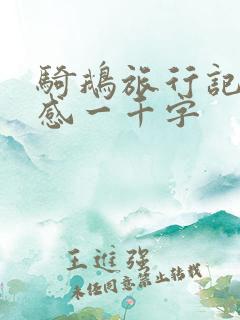 骑鹅旅行记读后感一千字