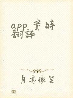 app 实时 翻译