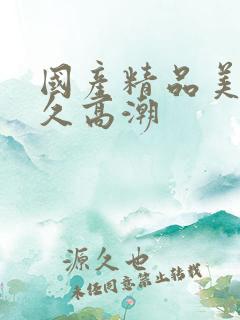 国产精品美女久久高潮