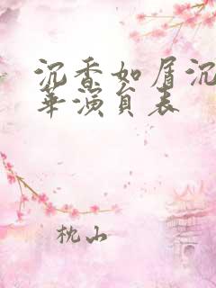 沉香如屑沉香重华演员表