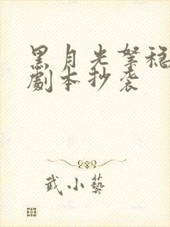 黑月光拿稳be剧本抄袭