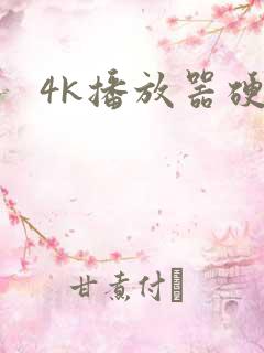 4k播放器硬盘 4k播放器硬盘
