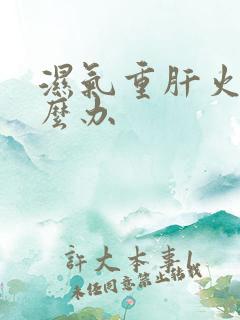 湿气重肝火大怎么办