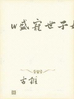 w盛宠世子妃》