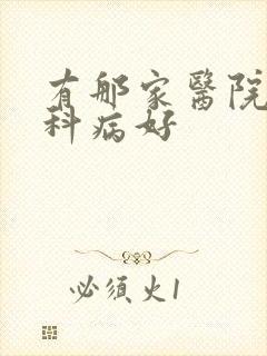 有那家医院看妇科病好