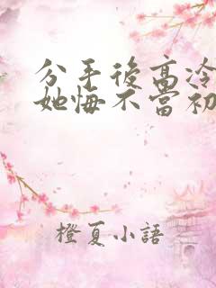 分手后高冷校花她悔不当初短剧超清