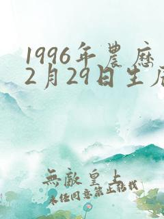 1996年农历2月29日生辰八字