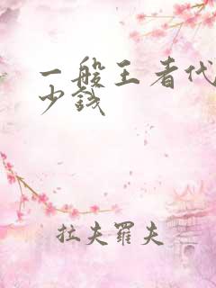 一般王者代打多少钱