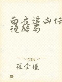 白夜追凶任迪最后结局