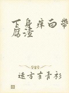 下身痒白带呈豆腐渣