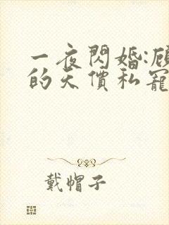 一夜闪婚:顾少的天价私宠