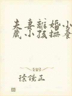 夫妻离婚小孩2岁小孩抚养权归谁