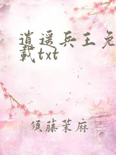 逍遥兵王免费下载txt