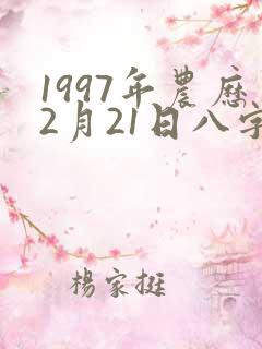 1997年农历2月21日八字算命
