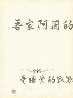 吾家阿囡的小说