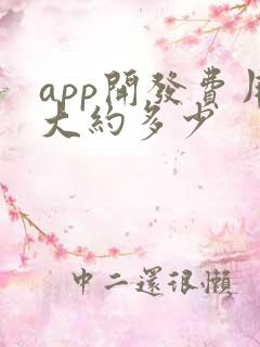 app开发费用大约多少