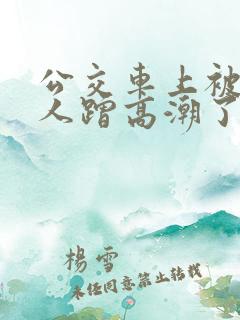 公交车上被陌生人蹭高潮了