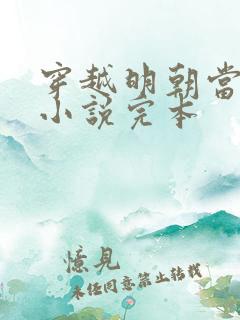 穿越明朝当皇帝小说完本
