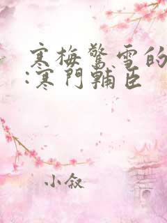寒梅惊雪的大明:寒门辅臣