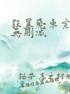 狂暴飞车完整版无删减
