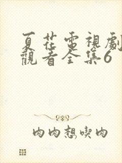 夏花电视剧免费观看全集6