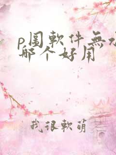 p图软件无水印哪个好用