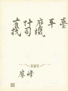 有什么平台可以找司机