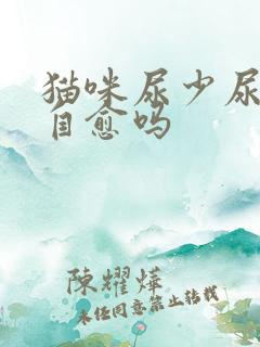 猫咪尿少尿频能自愈吗