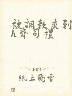 被调教爽到失禁h齐司礼