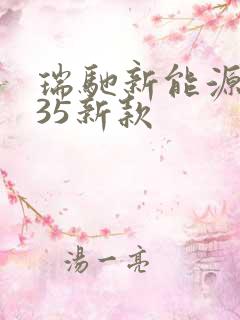 瑞驰新能源ec35新款