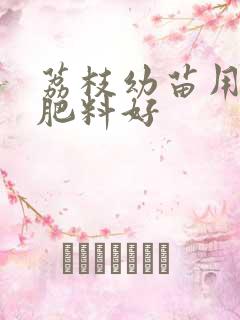 荔枝幼苗用什么肥料好